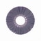 Nylox Wheel Brush, 6 in Brush Dia, 5/8 in Face W, 2 in Arbor Hole, Crimped/Round Filament/Wire Type, 0.035 20610 - alternate 1
